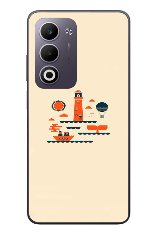 Oppo A5 4G Uyumlu Sade Tatil Baskılı Silikon Kılıf