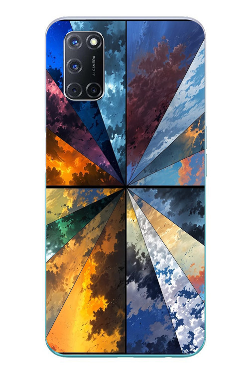 Oppo A52 Uyumlu Mevsim Geçişleri Baskılı Silikon Kılıf