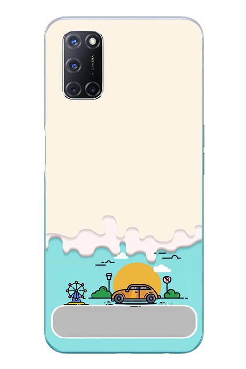 Oppo A52 Uyumlu Tatil Yolu Baskılı Silikon Kılıf