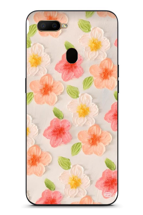 Oppo A5S Uyumlu Güzel Papatyalar Baskılı Silikon Kılıf