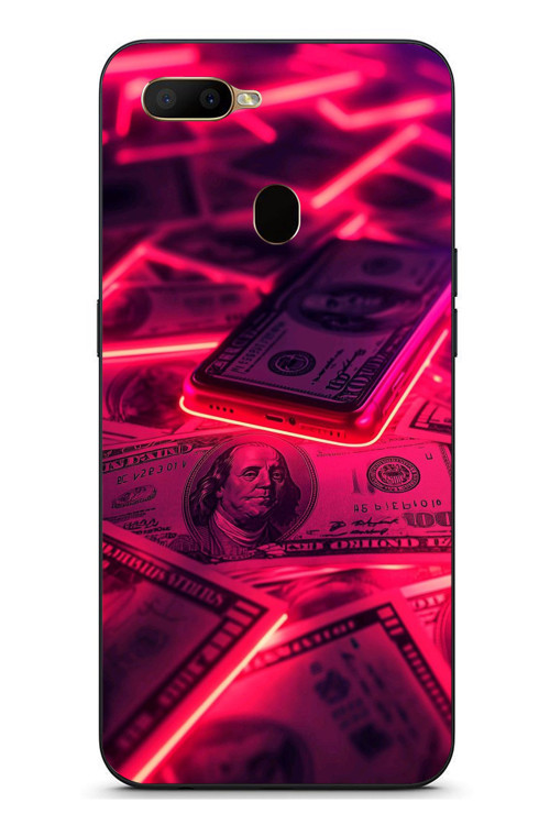 Oppo A5S Uyumlu Kızıl Dolarlar Baskılı Silikon Kılıf