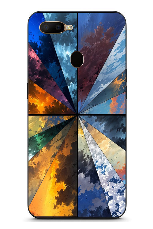 Oppo A5S Uyumlu Mevsim Geçişleri Baskılı Silikon Kılıf