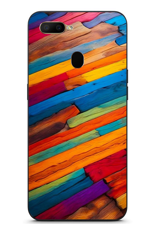 Oppo A5S Uyumlu Renk Geçişleri Baskılı Silikon Kılıf