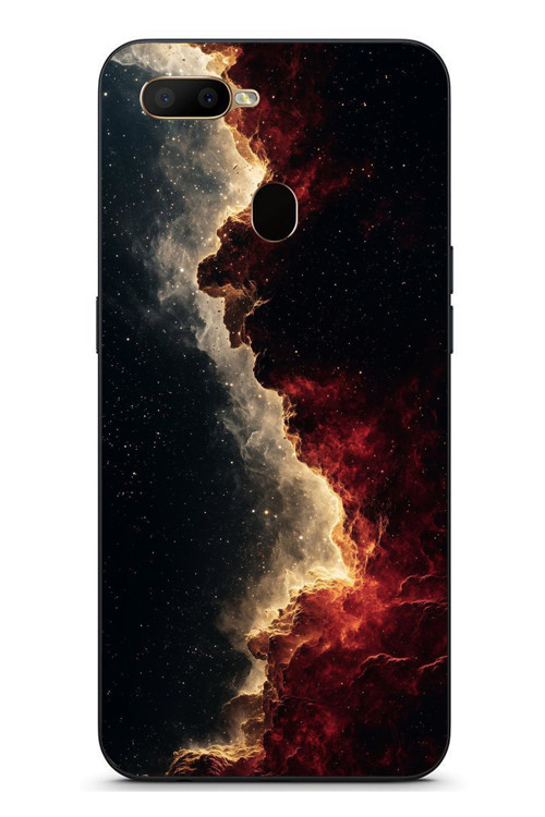 Oppo A5S Uyumlu Uzay Boşluğu Baskılı Silikon Kılıf