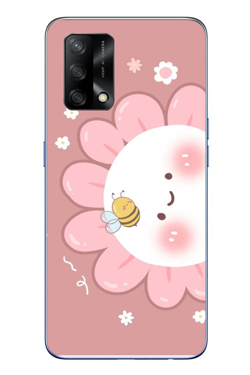 Oppo A74 Uyumlu Papatyam Baskılı Silikon Kılıf