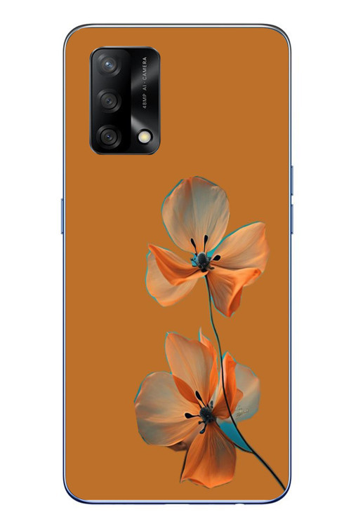 Oppo A74 Uyumlu Hibüskus Çiçeği Baskılı Silikon Kılıf
