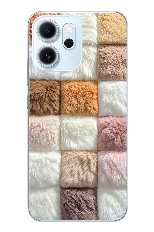 Oppo Reno 14F Uyumlu Pofuduk Desenler Baskılı Silikon Kılıf