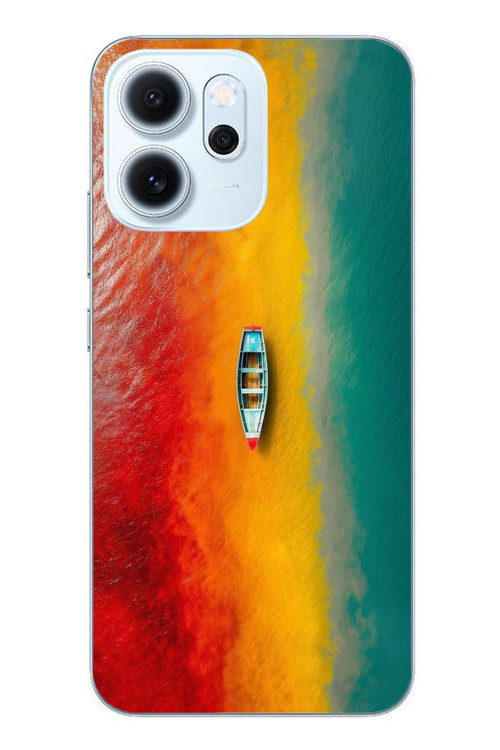 Oppo Reno 14F Uyumlu Rengarenk Tekne Baskılı Silikon Kılıf