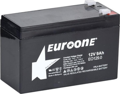 EUROONE EO-129.0 12 VOLT - 9 AMPER AKÜ (150 X 65 X 90 MM)