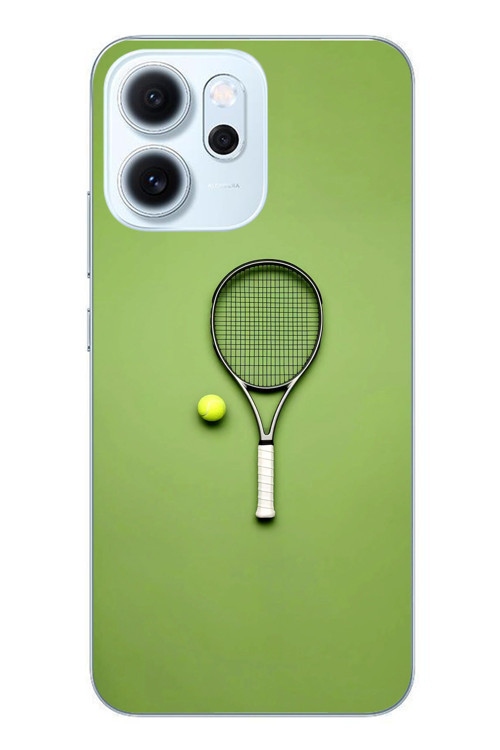 Oppo Reno 14F Uyumlu Tenis Raketi Baskılı Silikon Kılıf