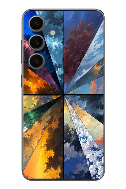 Samsung Galaxy S24 Uyumlu Mevsim Geçişleri Baskılı Silikon Kılıf