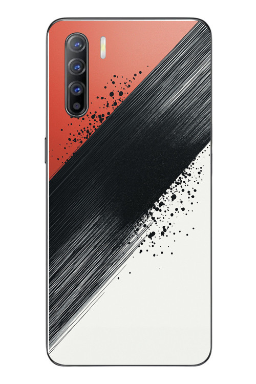 Oppo Reno 3 Uyumlu Renk Paleti Baskılı Silikon Kılıf