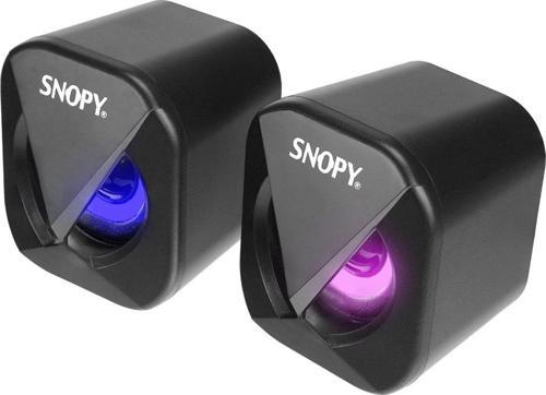 SN-83U Led Işıklı 2w*2 Siyah Usb 2.0 Rgb Işıklı Gaming 1+1 Mini Speaker Hoparlör