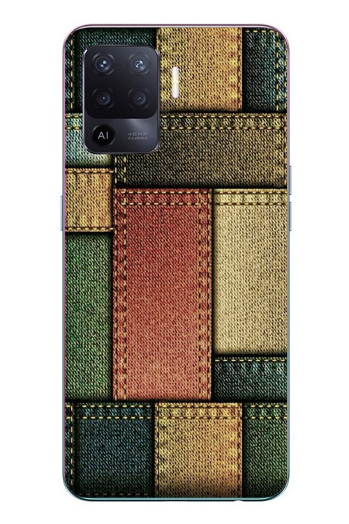 Oppo Reno 5 Lite Uyumlu Kot Cepleri Baskılı Silikon Kılıf