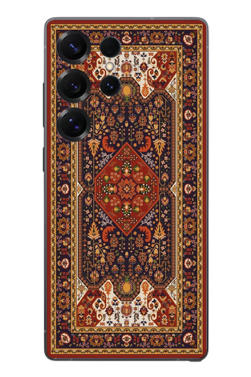 Samsung Galaxy S25 Ultra Uyumlu Anadolu Motif Halısı Baskılı Silikon Kılıf