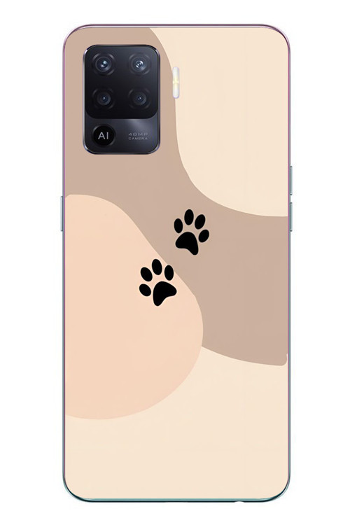 Oppo Reno 5 Lite Uyumlu İki Pati Baskılı Silikon Kılıf