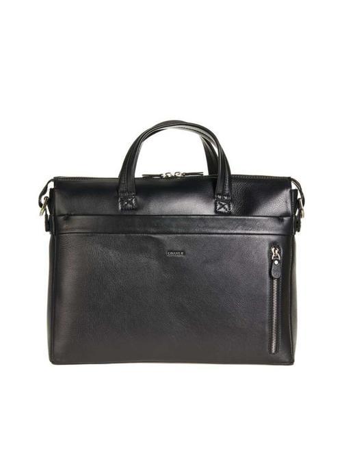 Erkek Hakiki Deri Evrak Çantası Siyah 6874