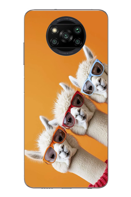 Poco X3 Uyumlu Lamalar Baskılı Silikon Kılıf