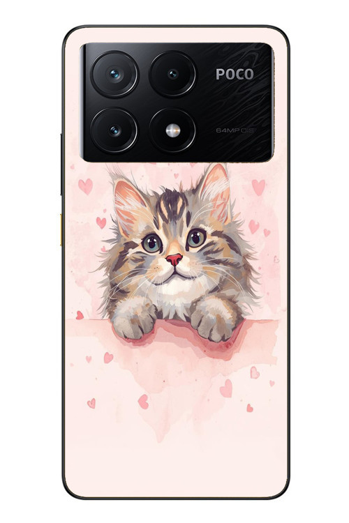 Poco X6 Pro Uyumlu Benim Kedim Baskılı Silikon Kılıf