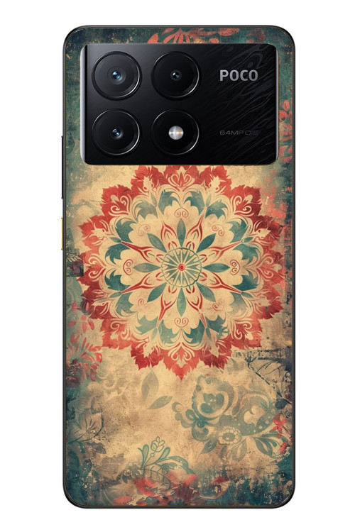 Poco X6 Pro Uyumlu Ebru Çizgisel Baskılı Silikon Kılıf