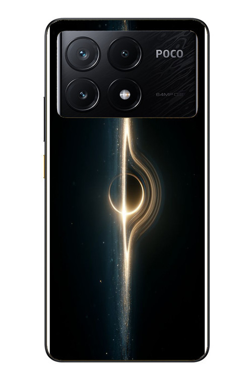 Poco X6 Pro Uyumlu Galaksi Uzay Baskılı Silikon Kılıf