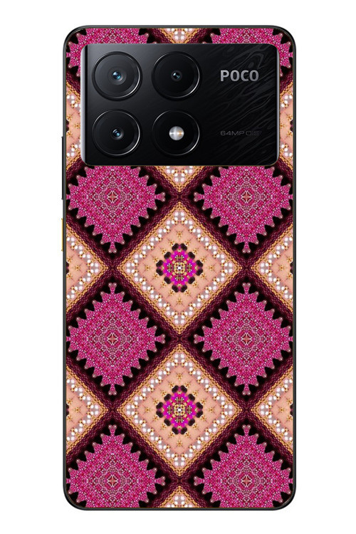 Poco X6 Pro Uyumlu Pembe Yavrusu Motifleri Baskılı Silikon Kılıf