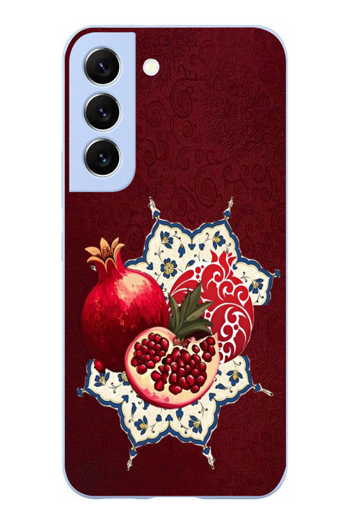 Samsung Galaxy S22 Uyumlu Nar Retro Baskılı Silikon Kılıf