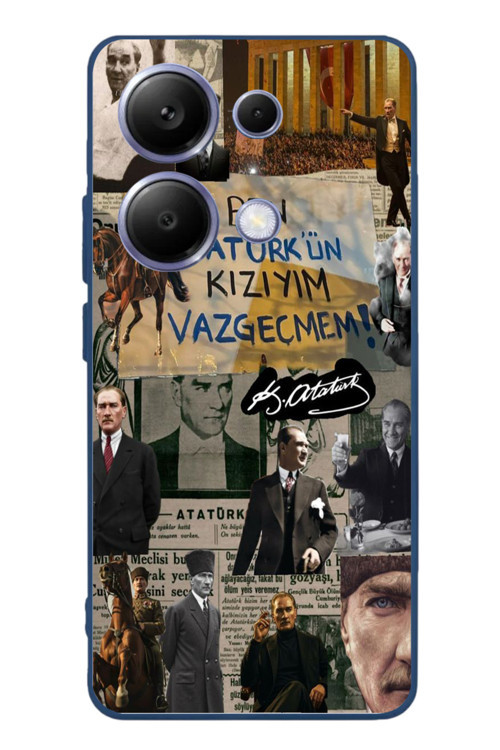 Poco X7 Pro Uyumlu Ben Atatürk Kızıyım Baskılı Silikon Kılıf