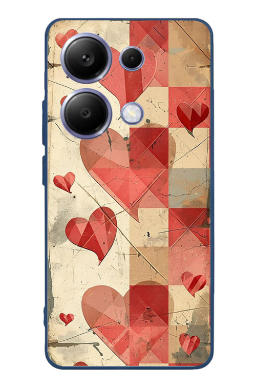 Poco X7 Pro Uyumlu Kalpler Retro Baskılı Silikon Kılıf