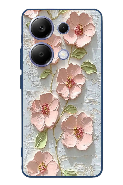 Poco X7 Pro Uyumlu Gül Kurusu Baskılı Silikon Kılıf