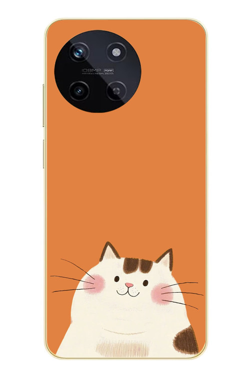 Realme 11 4G Uyumlu Kedi Baskılı Silikon Kılıf