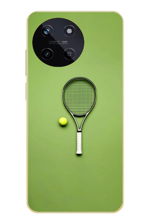 Realme 11 4G Uyumlu Tenis Raketi Baskılı Silikon Kılıf