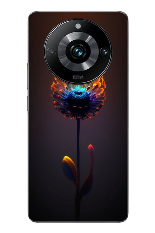 Realme 11 Pro Uyumlu Büyülü Çiçek Baskılı Silikon Kılıf