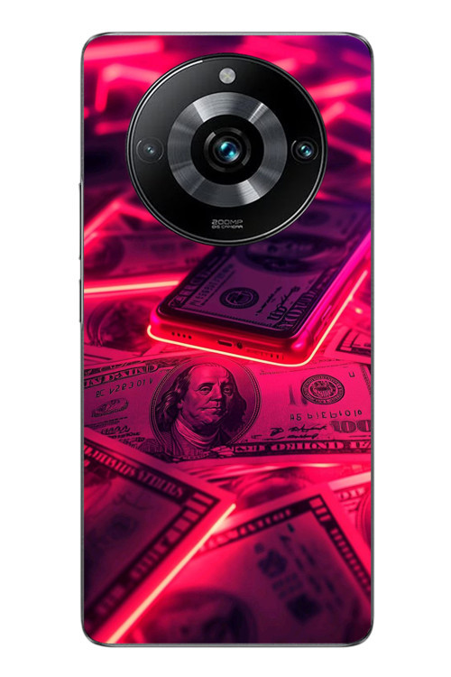 Realme 11 Pro Uyumlu Kızıl Dolarlar Baskılı Silikon Kılıf