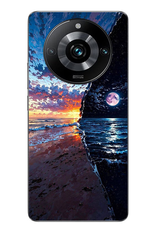 Realme 11 Pro Uyumlu Deniz Günbatımı Baskılı Silikon Kılıf