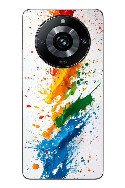 Realme 11 Pro Uyumlu Renk Skalası Baskılı Silikon Kılıf