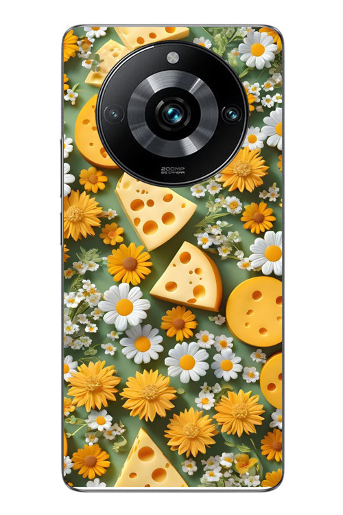 Realme 11 Pro Uyumlu Peynirler Baskılı Silikon Kılıf