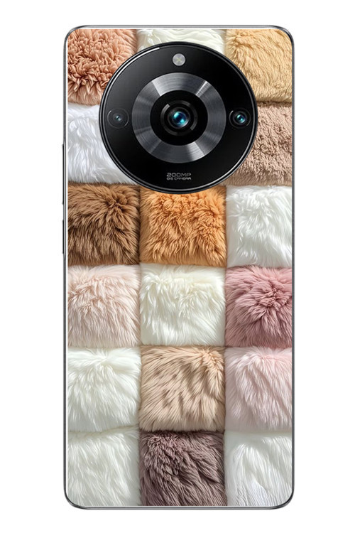 Realme 11 Pro Uyumlu Pofuduk Desenler Baskılı Silikon Kılıf