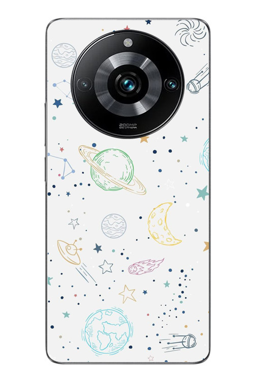 Realme 11 Pro Uyumlu Uzay Yolculuğu Baskılı Silikon Kılıf