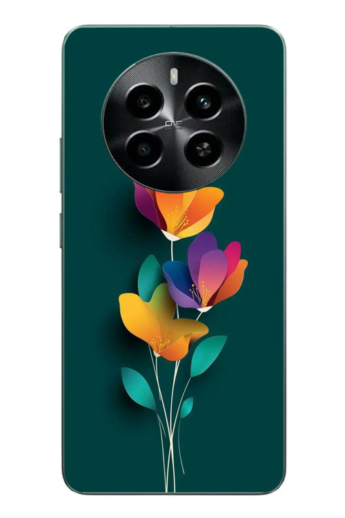 Realme 12 4G Uyumlu Modernizimin Çicekleri Baskılı Silikon Kılıf
