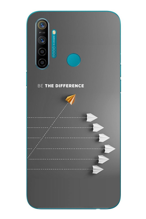 Realme 5i Uyumlu Be The Difference Baskılı Silikon Kılıf
