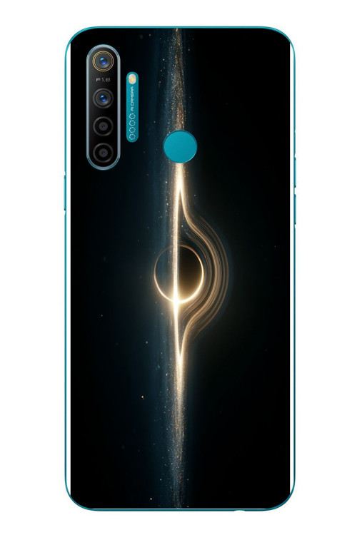 Realme 5i Uyumlu Galaksi Uzay Baskılı Silikon Kılıf