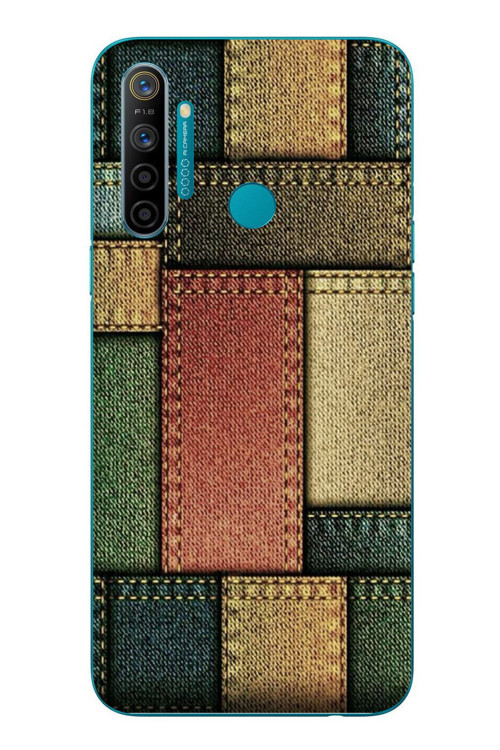 Realme 5i Uyumlu Kot Cepleri Baskılı Silikon Kılıf