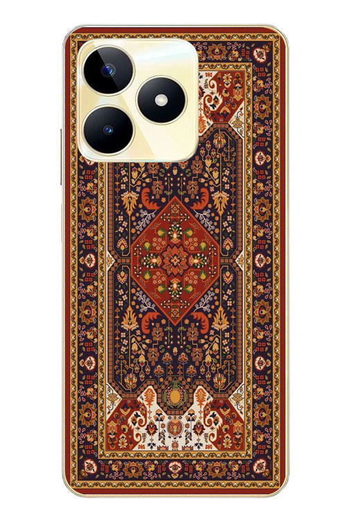 Realme C53 Uyumlu Anadolu Motif Halısı Baskılı Silikon Kılıf