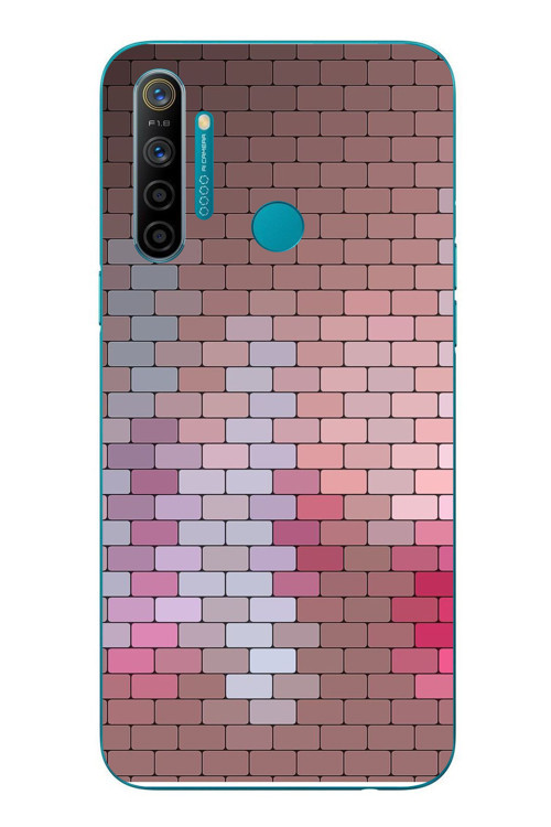 Realme 5i Uyumlu Renkli Duvar Baskılı Silikon Kılıf