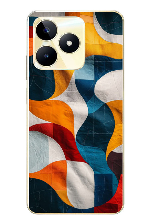 Realme C53 Uyumlu Modern Desenler Baskılı Silikon Kılıf