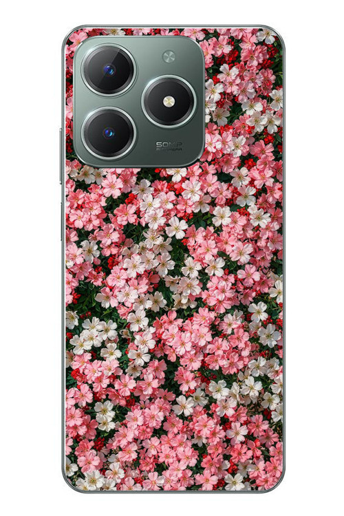 Realme C61 Uyumlu Ahenkli Papatyalar Baskılı Silikon Kılıf