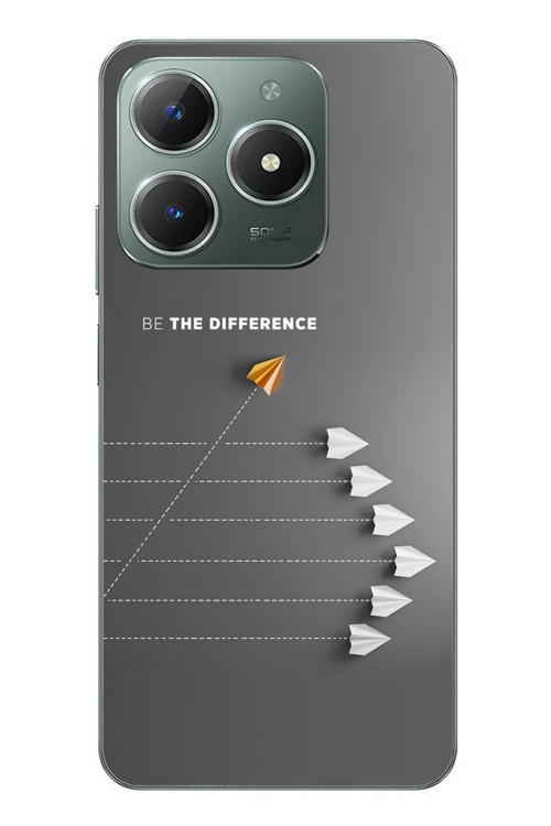 Realme C61 Uyumlu Be The Difference Baskılı Silikon Kılıf