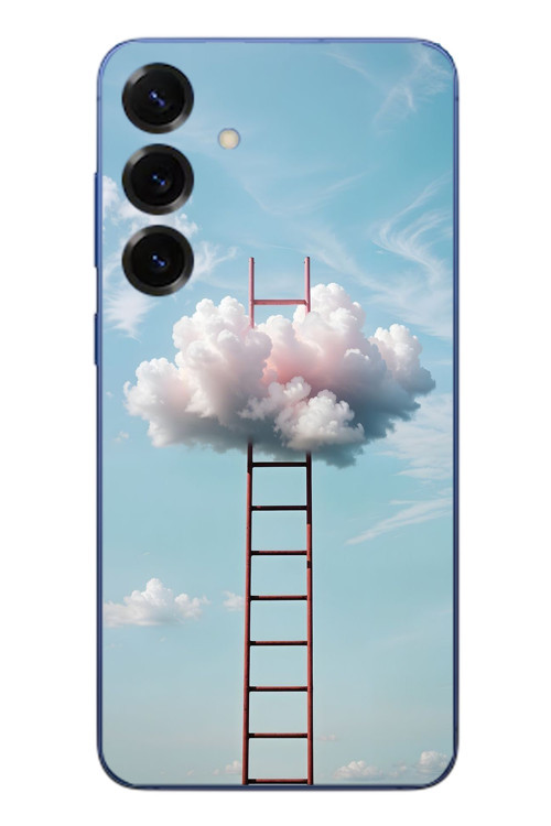 Samsung Galaxy S25 Plus Uyumlu Buluta Çıkan Merdiven Baskılı Silikon Kılıf