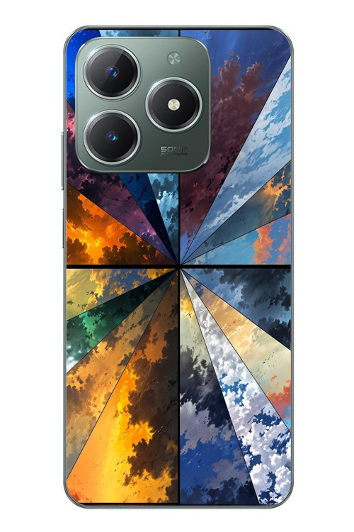 Realme C61 Uyumlu Mevsim Geçişleri Baskılı Silikon Kılıf